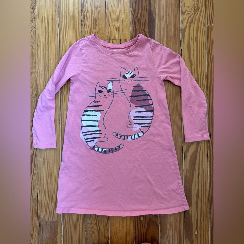 Tea Collection Cat Print Dress